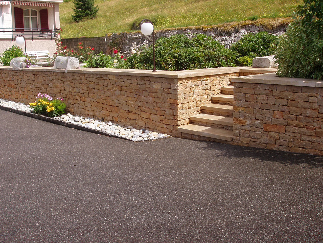 Mur en barettes Bourgogne