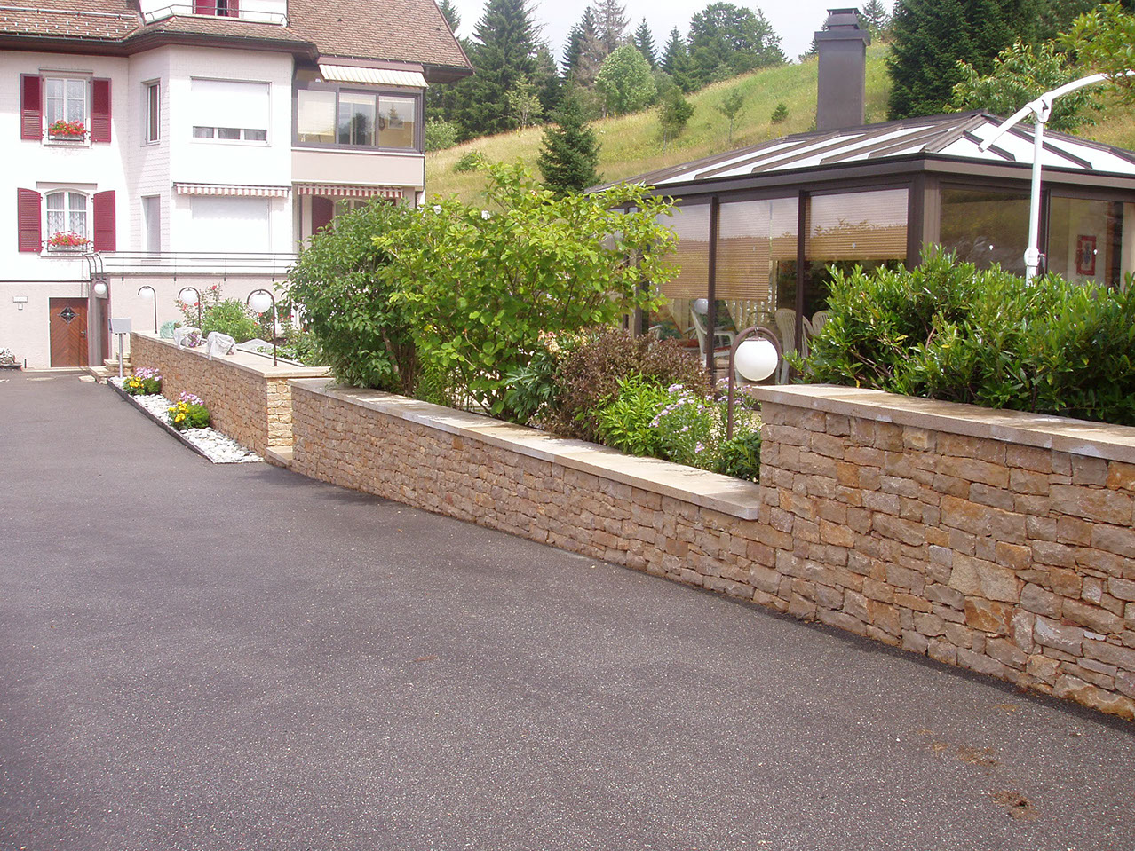 Mur en barettes Bourgogne